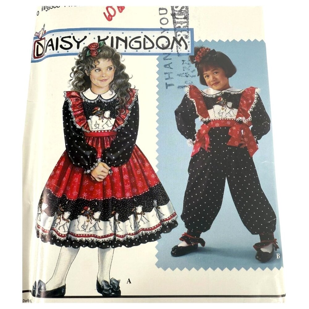 Simplicity 0687 Daisy Kingdom Sewing Pattern Girl Dress Jumpsuit Size AA 2 3 4